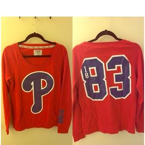 PINK! Phillies Baseball sweater